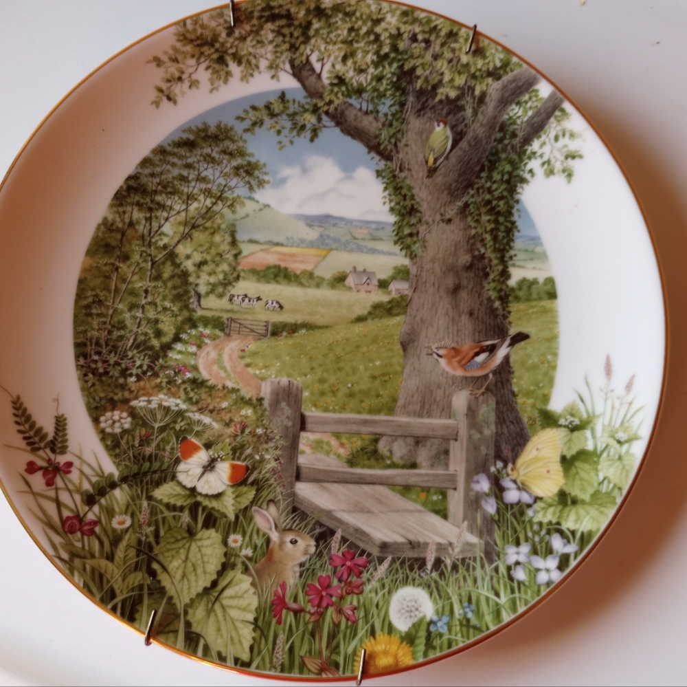 "A Country Path in May" Franklin Porcelain Collector Plate